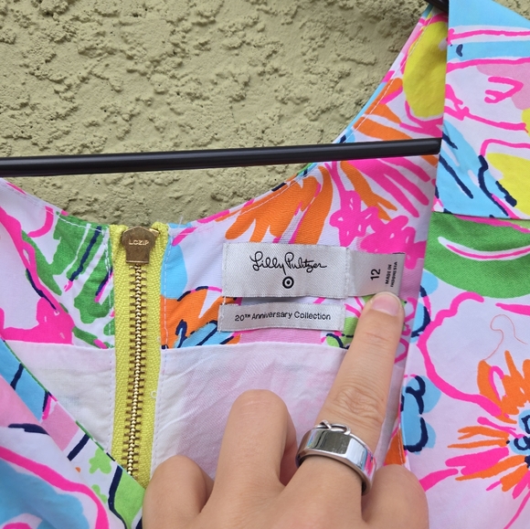 NWOT Lilly Pulitzer × Target Noise Posey Shift Dress with Lace Detail - Picture 5 of 5